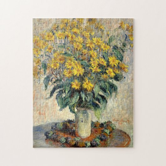 Puzzle Le topinambour de Claude Monet Fleurit 1880 (Vertical)