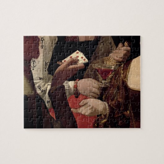 Puzzle Le tricheur avec l'as des diamants, détail de (Horizontal)