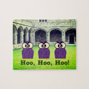 Puzzle Le trio des hiboux de Noël Hoo Hoo