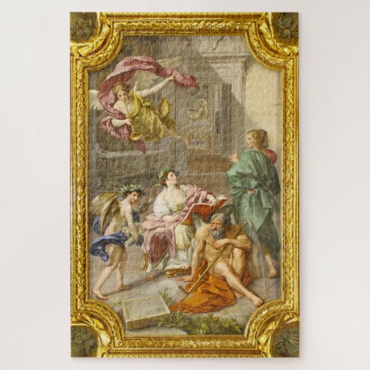 Puzzle "Le triomphe de l'histoire dans le temps" Biblioth (Vertical)