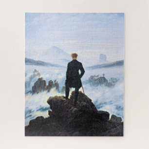 Puzzle Le vagabond au-dessus de la mer de brouillard, art