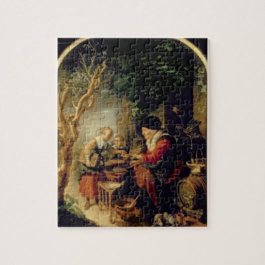 Puzzle Le vendeur de crêpe, 1650-55 (huile sur le (Vertical)