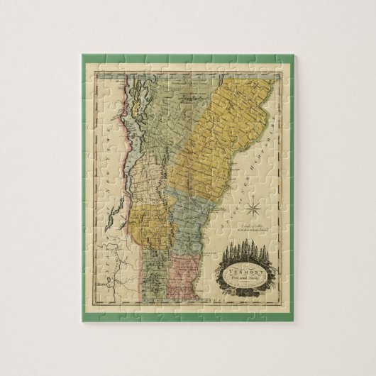 Puzzle Le Vermont, de l'enquête réelle - carte du cru (Vertical)