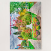 Puzzle Le Vermont en automne.Noël (Vertical)