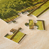 Puzzle Le vignoble et une vallée avec une forêt. (Côté)
