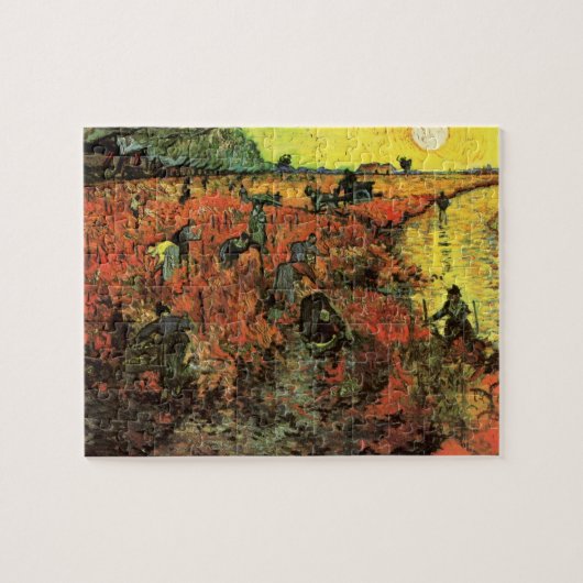 Puzzle Le vignoble rouge par Vincent van Gogh (Horizontal)