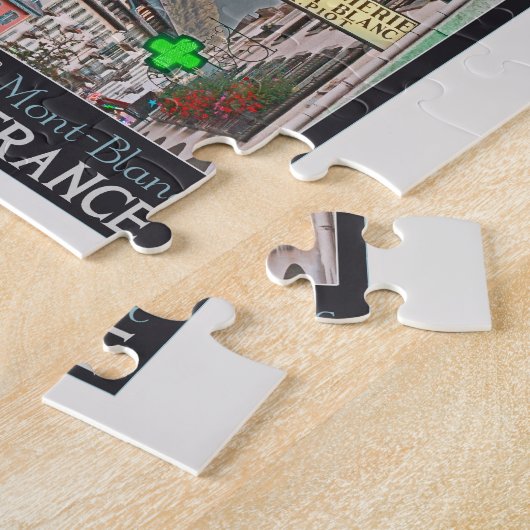 Puzzle Le village de Chamonix - BonW (Côté)