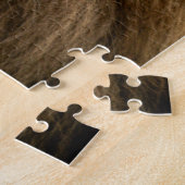 Puzzle Le visage du lion sauvage Grosse chatte faune (Côté)