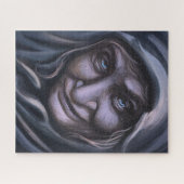 Puzzle le visage d'une vieille sorcière (Horizontal)