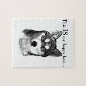 Puzzle Le visage heureux du malamute (Horizontal)