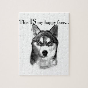 Puzzle Le visage heureux du malamute