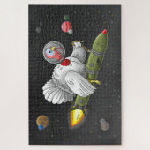 Puzzle Le voyage de Dinde Fusée à travers l'espace (Vertical)
