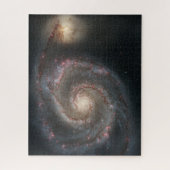 Puzzle Le Whirlpool Galaxy M51 & Companion dans l'espace (Vertical)