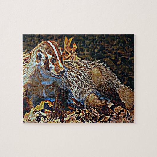 Puzzle Le Wisconsin l'état de blaireau (Horizontal)