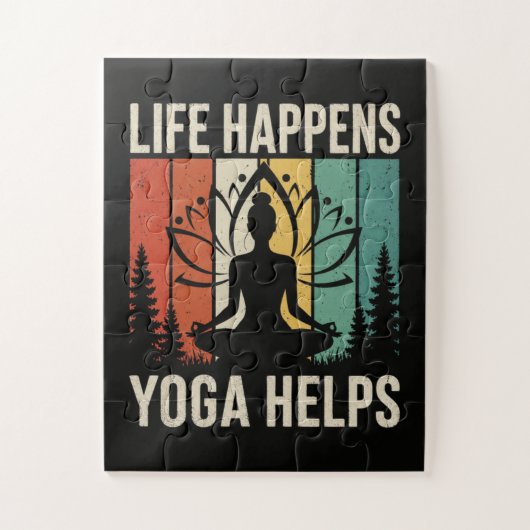 Puzzle Le Yoga Aide à Vivre (Vertical)