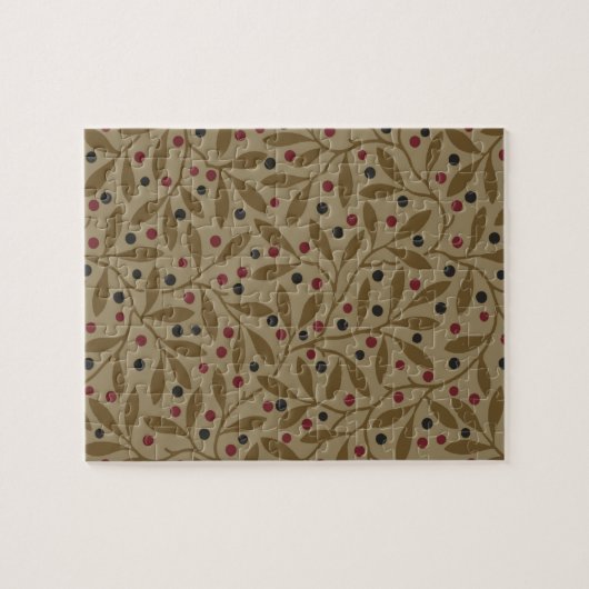 Puzzle Leaf Berry Classique Colorful Art Motif (Horizontal)