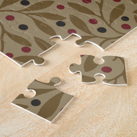 Puzzle Leaf Berry Classique Colorful Art Motif (Côté)