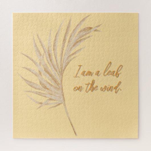 Puzzle leaf on the wind (Vertical)