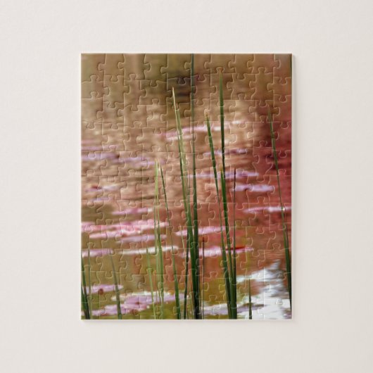 Puzzle L'eau à travers les roseaux (Vertical)