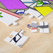 Puzzle "L'ÉCOLE EST SORTIE POUR L'ÉTÉ". (Côté)