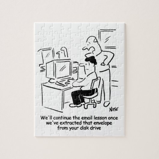 Puzzle Leçon sur l'ordinateur de messagerie (Vertical)