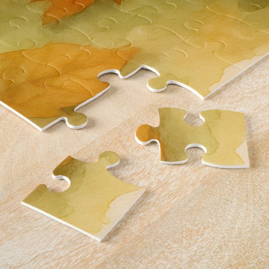 Puzzle L'écriture d'automne de Hérisson (Côté)