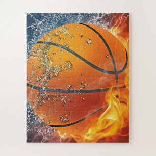 Puzzle Lecteur de ballon de basket flamboyant