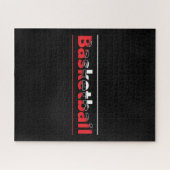 Puzzle Lecteur de basket-ball - Arche géométrique minimal (Horizontal)