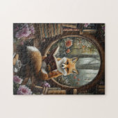 Puzzle Lecteur de livre Whimsical Lover Lecture Fox (Horizontal)