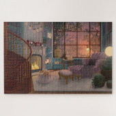 Puzzle Lecture confortable Salle coucher de soleil Jigsaw (Horizontal)