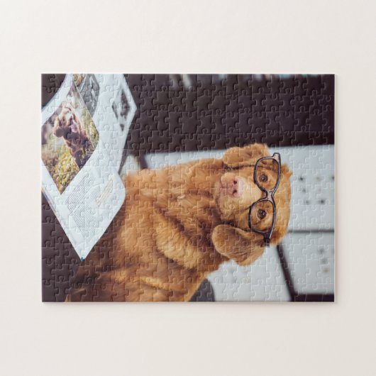 Puzzle Lecture drôle de chien (Horizontal)