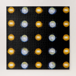 Puzzle LED, fermer l'arrière - plan abstrait.