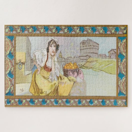 Puzzle Lefèvre-Utile Biscuit Box Design par Alphonse Much (Horizontal)