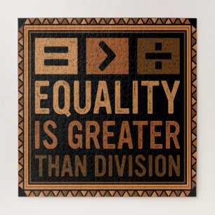 Puzzle L'Égalité Est Plus Grande Que La Division Math His
