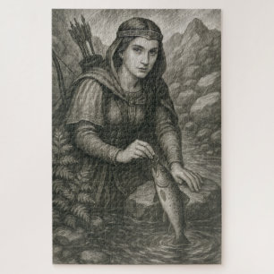 Puzzle Légende de Mathilde et de la truite d'Orval, Belgi
