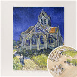 Puzzle L'église d'Auvers, par Vincent Van Gogh<br><div class="desc">L'église d'Auvers est une peinture à l'huile créée par Vincent van Gogh en juin 1890, qui est aujourd'hui accrochée au musée d'Orsay à Paris. L'église d'Auvers rappelle des scènes des paysages du nord de son enfance et de sa jeunesse. L'Eglise expressive et somptueuse semble revêtue de violet contre un ciel...</div>