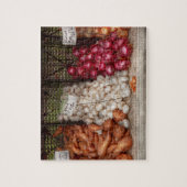 Puzzle Légume - Patates douces, Ail et Oignons (Vertical)