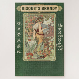 Puzzle L'élégance du Cognac Bisquit : Alphonse Mucha
