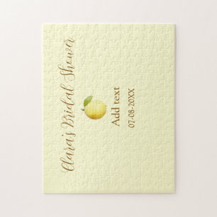 Puzzle Lemon bridal shower moderne simple minimaliste rus
