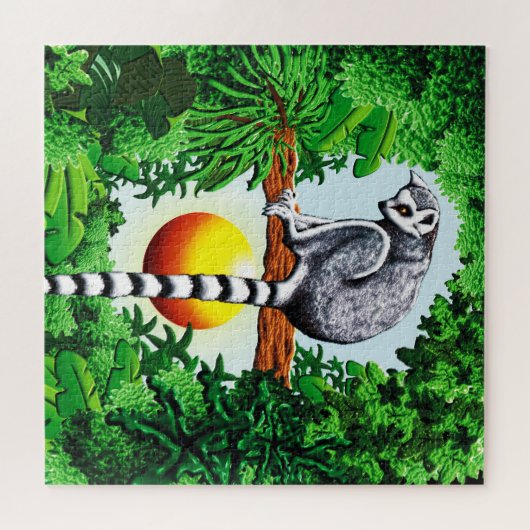 Puzzle Lémur de Madagascar (Horizontal)