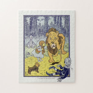 Puzzle L'ensorceleuse vintage Dorothy et le Lion peureux 