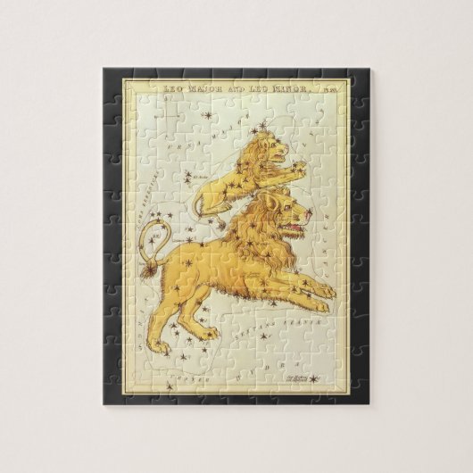Puzzle Léo le Lion Constellation Vintage Miroir d'Urania (Vertical)