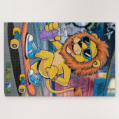 Puzzle León Mark, sur son skateboard. (Horizontal)