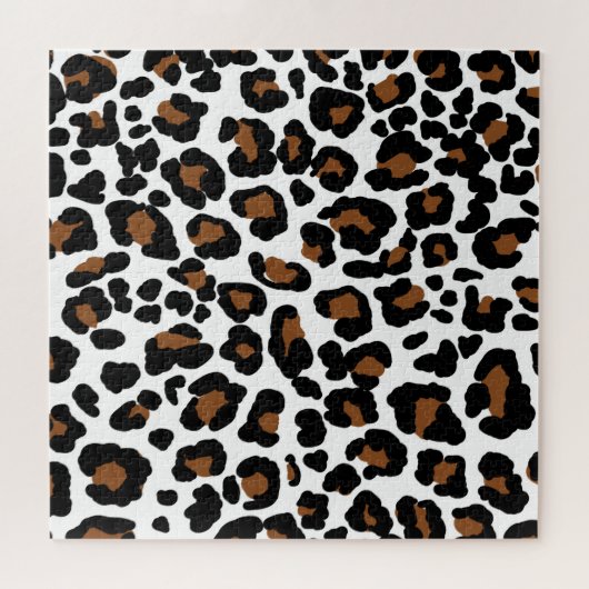 Puzzle Leopard Big Cat Fur Motif Imprimer (Horizontal)
