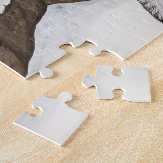 Puzzle Léopard de neige (Côté)