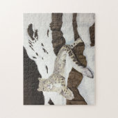 Puzzle Léopard de neige (Vertical)