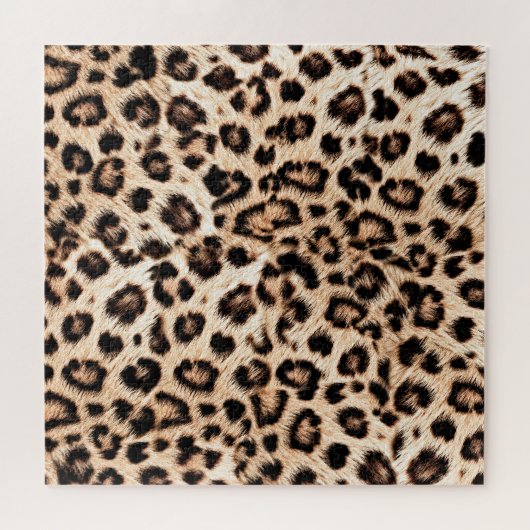 Puzzle Leopard Design Motif : Wild Elegance. (Horizontal)