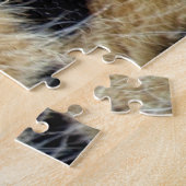 Puzzle Léopard dormant sur un bûcher (Côté)