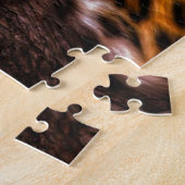 Puzzle Leopard du coucher de soleil (Côté)