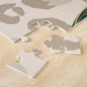 Puzzle Leopard Monstera : Jungle Imprimer Vintage. (Côté)